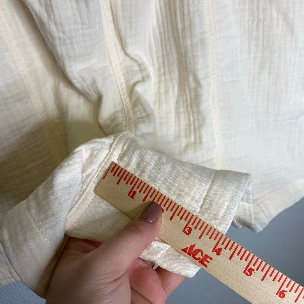 Madewell | Womans‎ Cream Shorts XXL Cotton Pockets - Picture 6 of 9